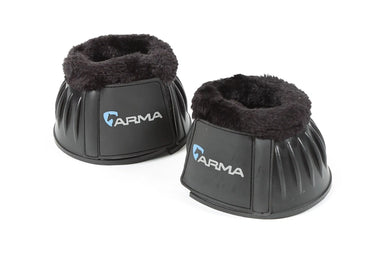 Buy Shires ARMA Black Fleece Topped Over Reach Boots| Online for Equine