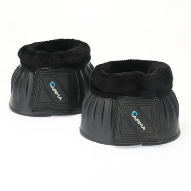 Shires ARMA Black Fleece Topped Over Reach Boots| Online For Equine