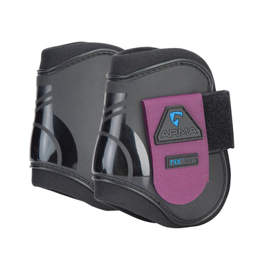 Shires ARMA Black/Plum Fetlock Boots| Online For Equine