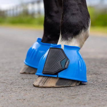 Buy the Shires ARMA Blue Gloss Over Reach Boots | Online for Equine
