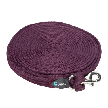 Shires ARMA Cushion Web Lunge Line Black Cherry| Online For Equine