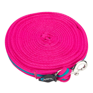 Shires ARMA Cushion Web Lunge Line Magenta/Dark Cyan| Online For Equine