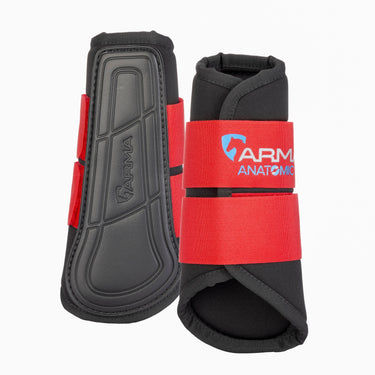 Shires ARMA Deep Red Neoprene Brushing Boots| Online For Equine