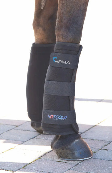 Buy Shires ARMA Hot/Cold Relief Boots-One Size-Black| Online for Equine