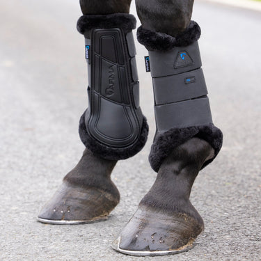 Shires ARMA NX-AIR SupaFleece Brushing Boots Black| Online For Equine