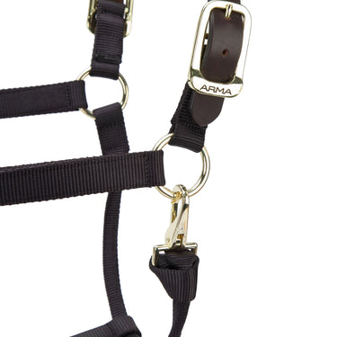 Shires ARMA Premium Adjustable FieldSafe Headcollar Black| Online For Equine