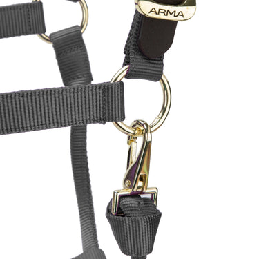 Shires ARMA Premium Adjustable FieldSafe Headcollar Grey| Online For Equine