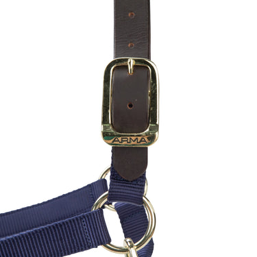 Shires ARMA Premium Adjustable FieldSafe Headcollar Navy| Online For Equine