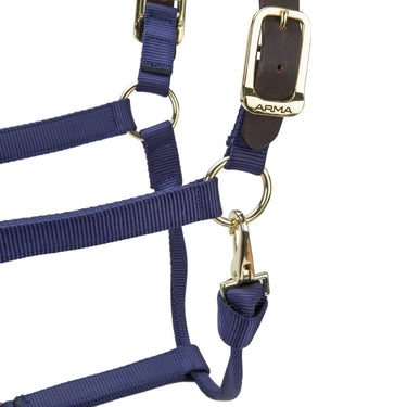 Shires ARMA Premium Adjustable FieldSafe Headcollar Navy| Online For Equine
