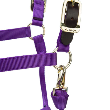 Shires ARMA Premium Adjustable FieldSafe Headcollar Purple| Online For Equine