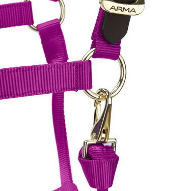 Shires ARMA Premium Adjustable FieldSafe Headcollar Raspberry| Online For Equine