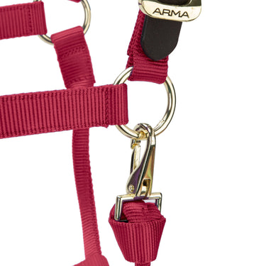 Shires ARMA Premium Adjustable FieldSafe Headcollar Red| Online For Equine