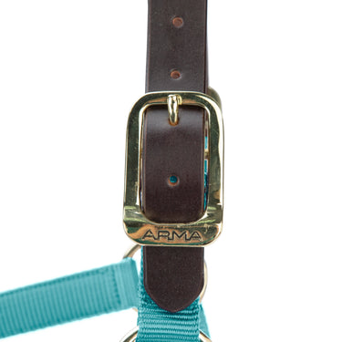 Shires ARMA Premium Adjustable FieldSafe Headcollar Teal| Online For Equine
