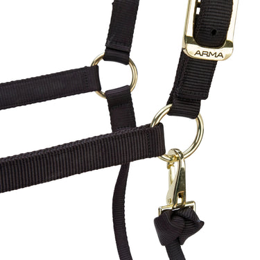 Shires ARMA Premium Adjustable Headcollar Black| Online For Equine