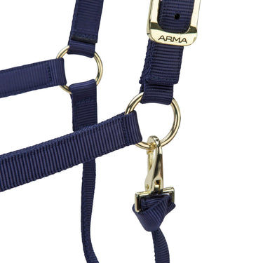 Shires ARMA Premium Adjustable Headcollar Navy| Online For Equine