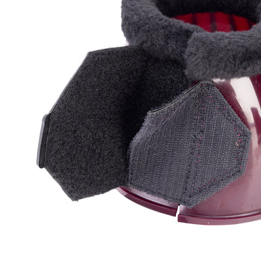 Shires ARMA SupaFleece Gloss Over Reach Boots Black Cherry| Online For Equine