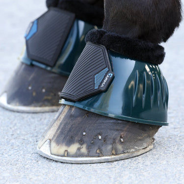 Shires ARMA SupaFleece Gloss Over Reach Boots Dark Green| Online For Equine