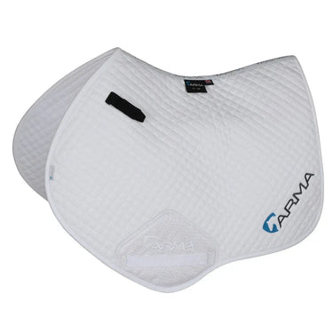 Buy Shires ARMA White Branded Jump Saddlecloth| Online for Equine