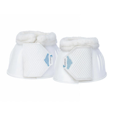 Buy Shires ARMA White Comfort Gloss Over Reach Boots| Online for Equine