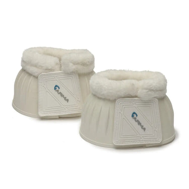 Shires ARMA White Fleece Topped Over Reach Boots| Online For Equine