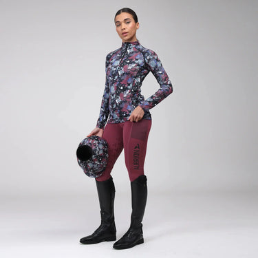 Shires Abstract Aubrion React Ladies Long Sleeve Base Layer| Online For Equine