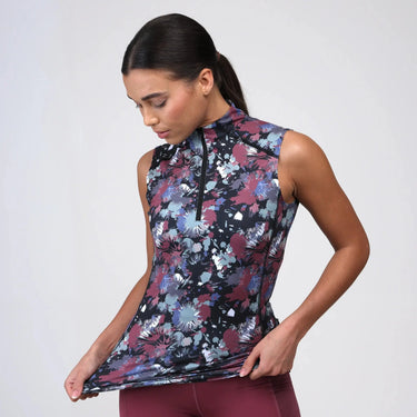 Shires Abstract Aubrion React Ladies Sleeveless Base Layer - UK 6