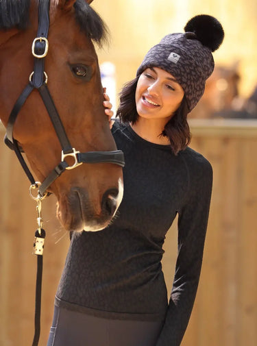Buy Shires Aubrion Balance Black Seamless Top| Online for Equine