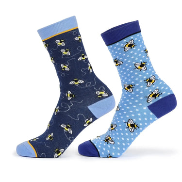 Buy the Shires Aubrion Bamboo Bee Ankle Socks 2 Pack | Online for Equine