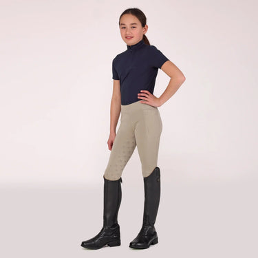 Shires Aubrion Beige Optima GX Riding Tights - Young Rider| Online For Equine