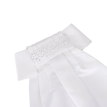 Shires Aubrion Berrington Ready Tied Stock White| Online For Equine