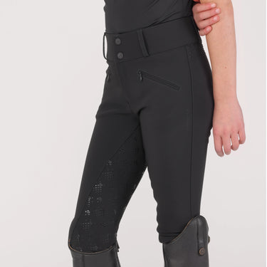 Shires Aubrion Black Optima GX Breeches - Young Rider| Online For Equine