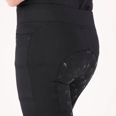 Shires Aubrion Black Optima GX Riding Tights - Young Rider| Online For Equine