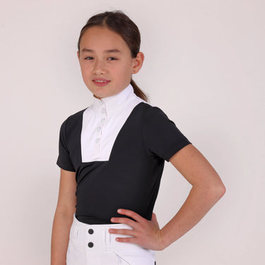 Shires Aubrion Black Optima MX Show Shirt - Young Rider| Online For Equine