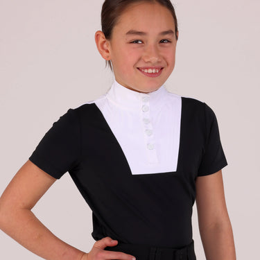 Shires Aubrion Black Optima MX Show Shirt - Young Rider| Online For Equine