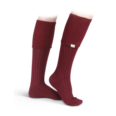Buy Shires Aubrion Burgundy Cottonwood Boot Socks| Online for Equine