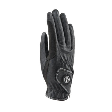 Buy the Shires Aubrion Childs Black Aachen Riding Gloves | Online for Equine