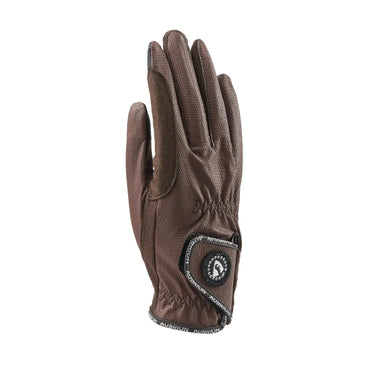 Buy the Shires Aubrion Childs Brown Aachen Riding Gloves | Online for Equine