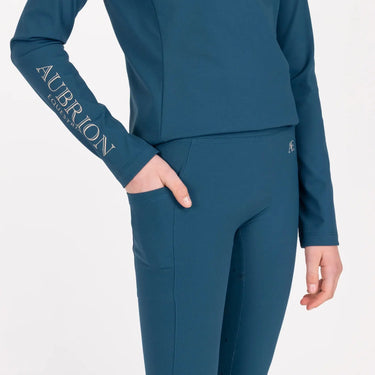 Shires Aubrion Equestrian Breeches - Young Rider Estate Blue| Online For Equine