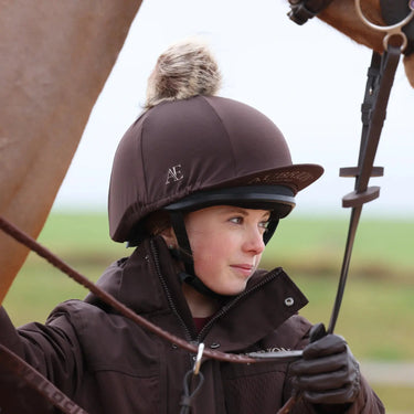 Shires Aubrion Equestrian Hat Cover Espresso| Online For Equine