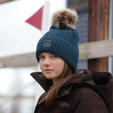 Shires Aubrion Equestrian Knit Hat Estate Blue| Online For Equine