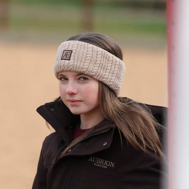 Shires Aubrion Equestrian Knit Head Band Oat| Online For Equine