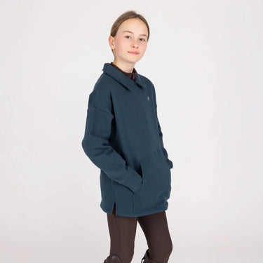 Shires Aubrion Equestrian Quarter Zip Sweater - Young Rider Estate Blue| Online For Equine