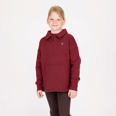 Shires Aubrion Equestrian Quarter Zip Sweater - Young Rider Port| Online For Equine