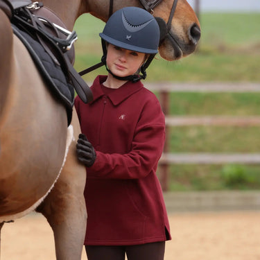 Shires Aubrion Equestrian Quarter Zip Sweater - Young Rider Port| Online For Equine