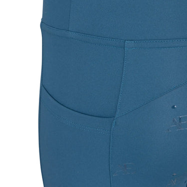 Shires Aubrion Equestrian Riding Winter Tights - Young Rider Estate Blue| Online For Equine