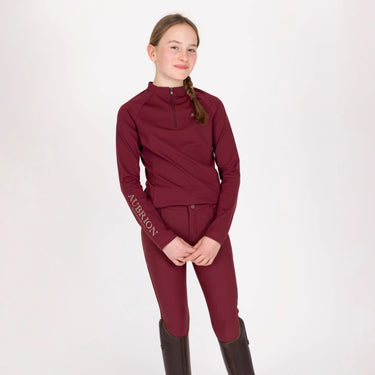Shires Aubrion Equestrian Winter Long Sleeve Base Layer - Young Rider Port| Online For Equine