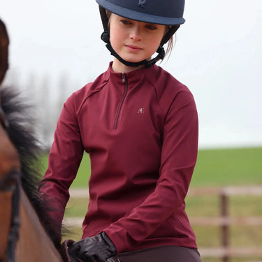 Shires Aubrion Equestrian Winter Long Sleeve Base Layer - Young Rider Port| Online For Equine