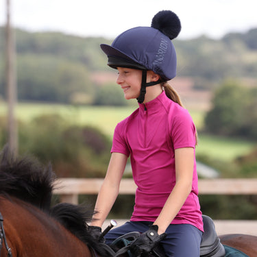 Shires Aubrion Fuchsia React Tech Polo - Young Rider| Online For Equine