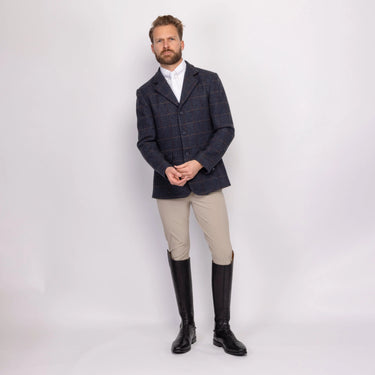 Shires Aubrion Gents Saratoga Jacket Juniper Navy Check| Online For Equine