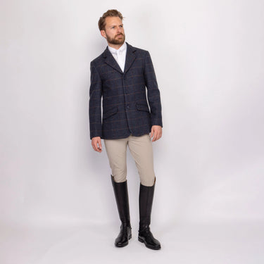 Shires Aubrion Gents Saratoga Jacket Juniper Navy Check| Online For Equine